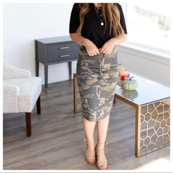 ✨LAST ONES✨Camouflage chic midi skirt - Picture 4 of 8
